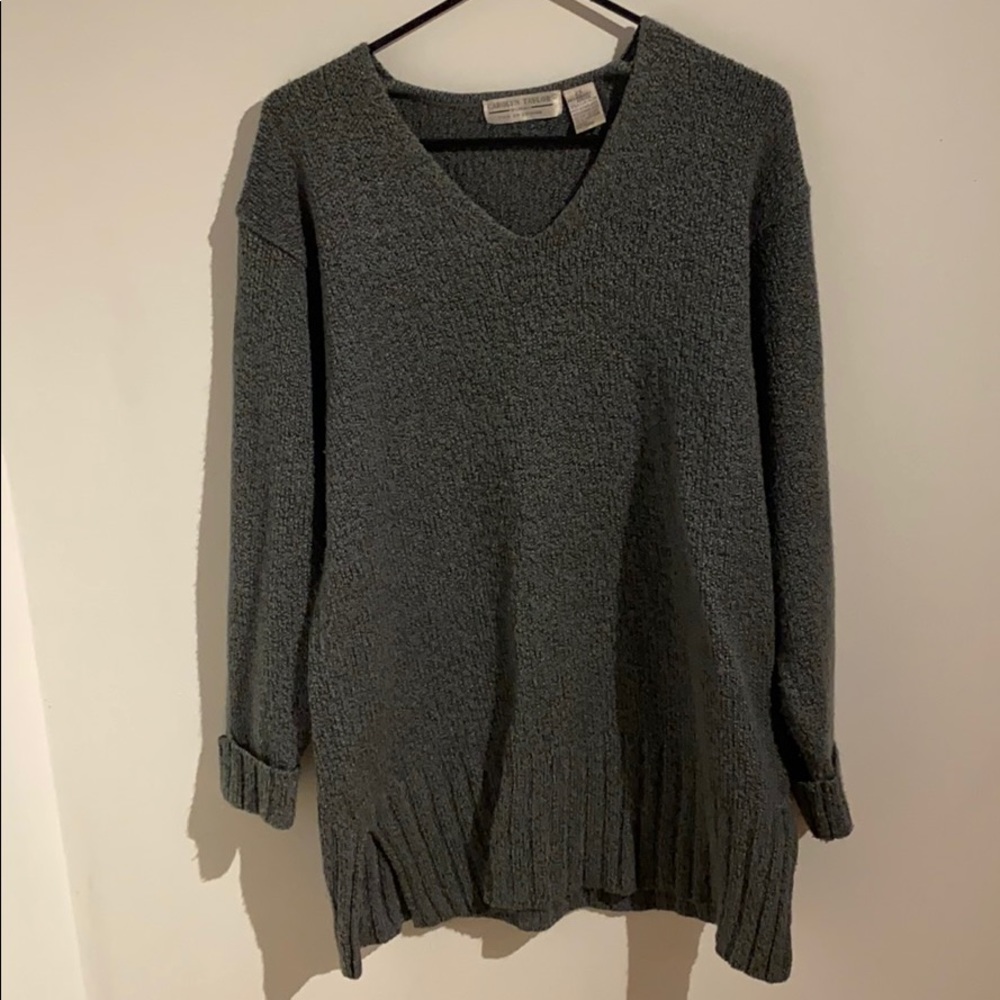 Blue Grey Pullover Sweater